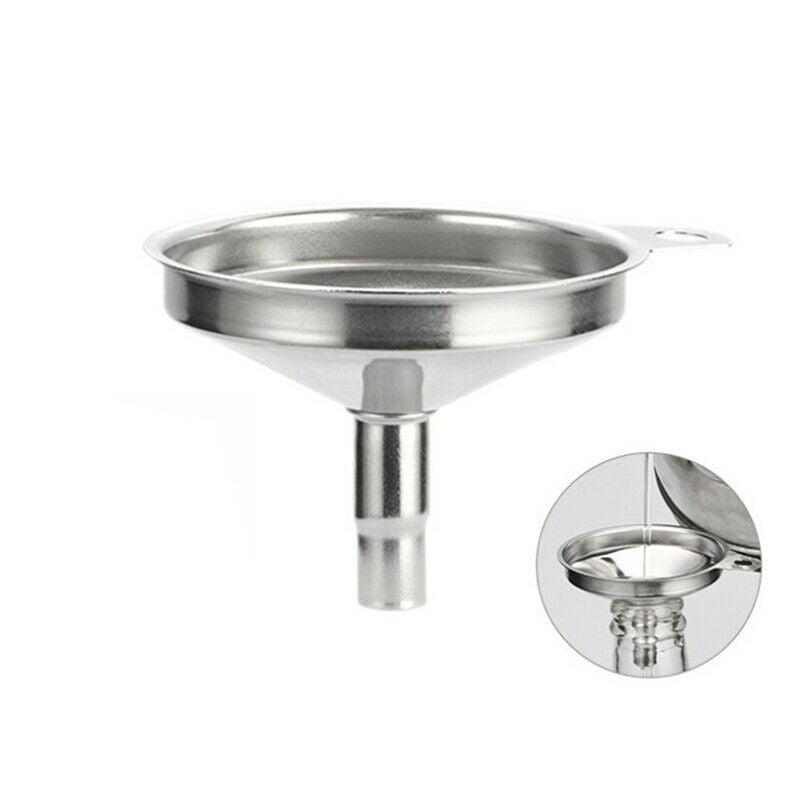 1pc Funnel Stainless Steel Filling Hip Flask Beer Liquid Oil Tools Small Mou KX