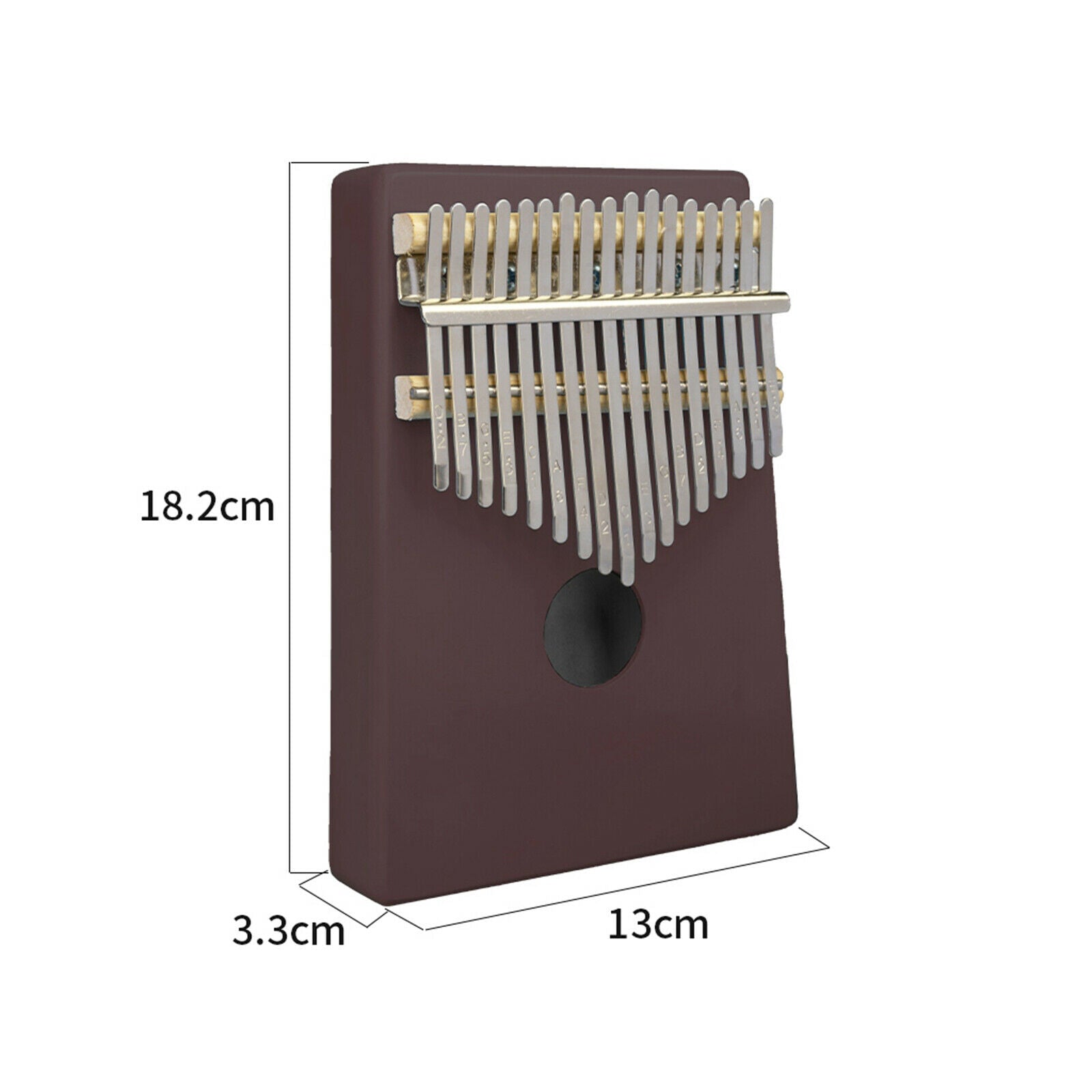 17 Key Kalimba Wood Mbira Finger Thumb Piano with Tune Hammer Christmas Gift