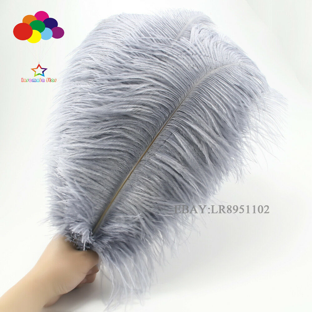 20-25cm 50 pcs Ostrich Feathers Supplies Craft Supplies Wedding Accessories