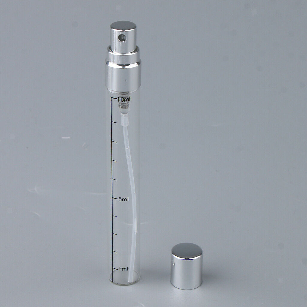 15x 10mL Glass Refillable Perfume Empty Travel Spray Bottle Useful NEW