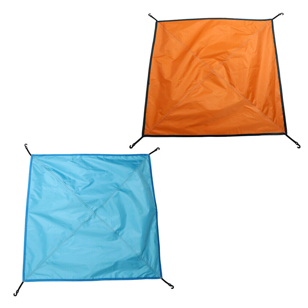 2pcs Portable Foldable Waterproof Tent Canvas Rain Cover for Camping - 81 X 81cm