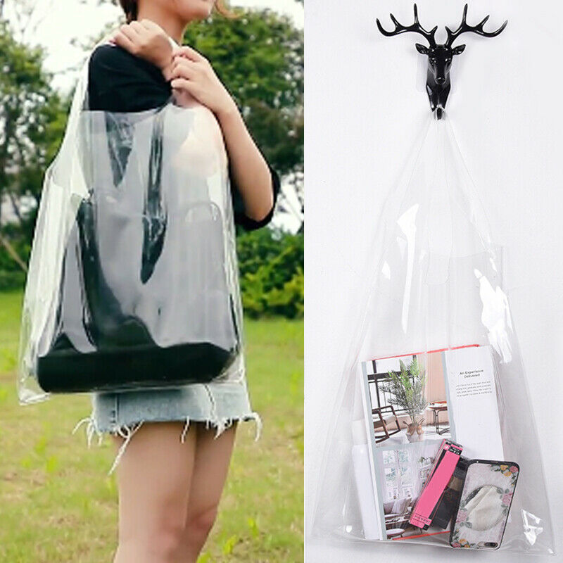1PC Beach Plastic Holographic Totes Shopping Bag PVC PU Handbag Clear Gift