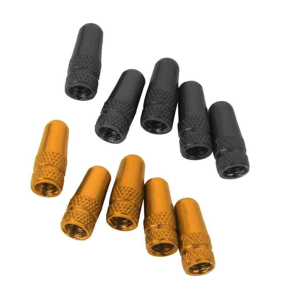 10pcs Aluminium Alloy MTB Bike Presta Wheel Dust Air Valve Tyre Caps