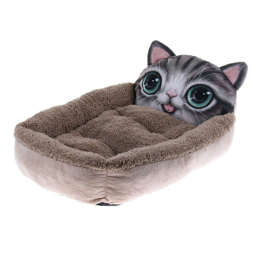 New three-dimensional Pet Dog Cat Cotton Mat Kennel  Coffee Cat S