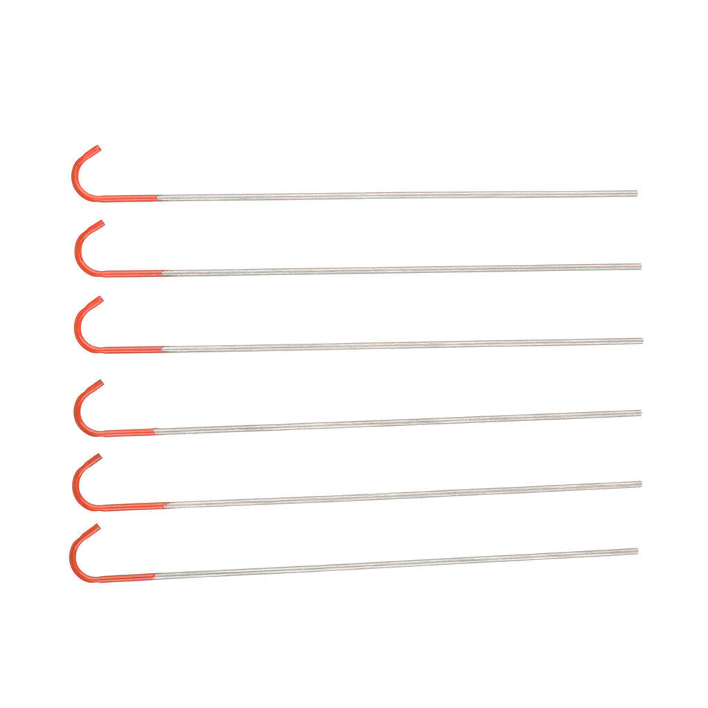 6Pcs 130mm Outdoor Tent Pegs Stake Nail Hook for Camping Canopy