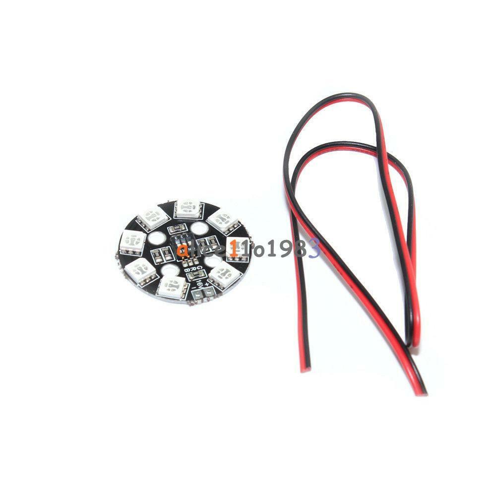 7 Color RGB LED Round Circle Board 5050 X8/ 16V for FPV RC Multicopter F17710