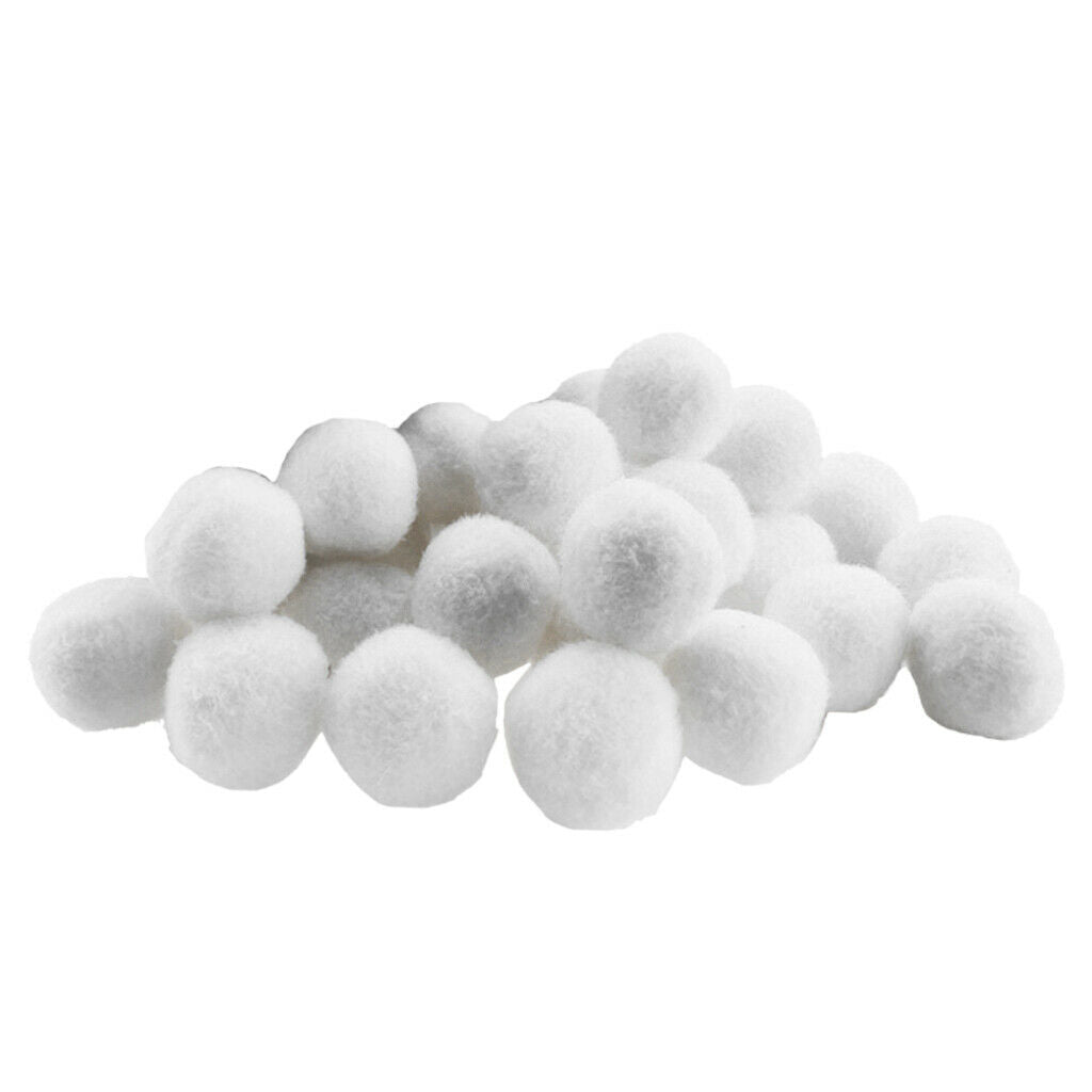 Bulk 200x Soft Pompom Balls Plush Crafts Pom Poms Kids DIY Party Decors