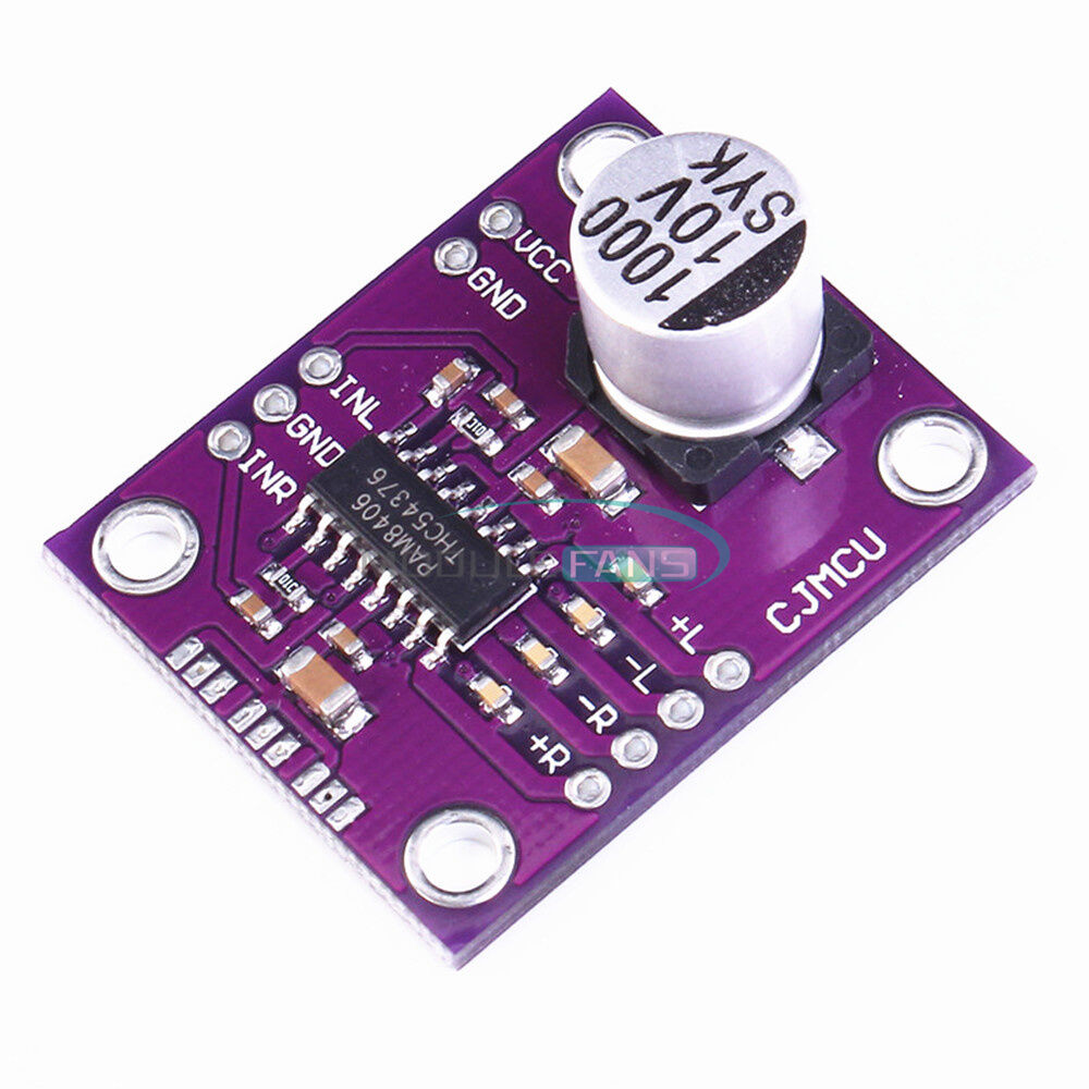 CJMCU-8406 PAM8406 Stereo Class D Audio Power Amplifier Module Low THD+N Module