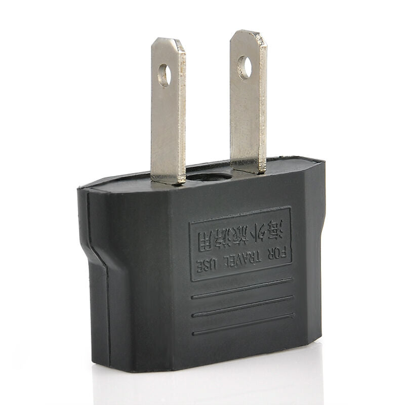Travel European EU to America US Jack Charger Adapter Wall Plug Outlet Converter