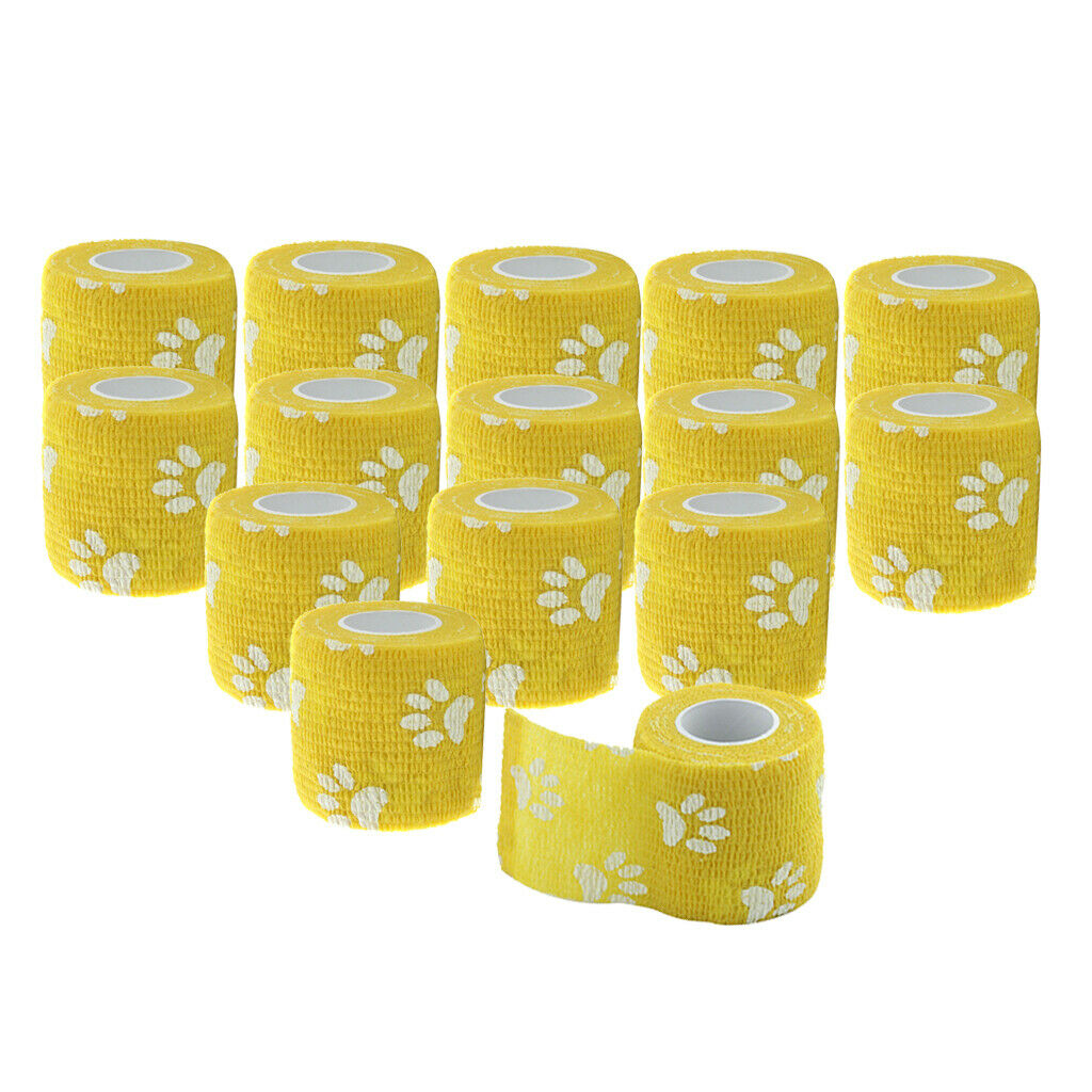 15 Rolls of Claw Gauze Tape for Dog Cohesive Bandages And