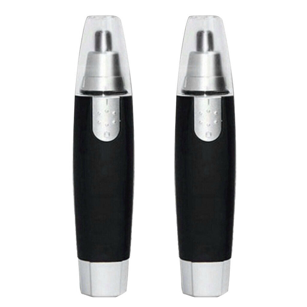 2Pcs Durable Electric Ear and Nose Hair Trimmer Shaver Clipper Remover Tools