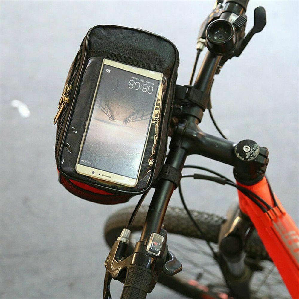 Basket Pouch Bicycle Handlebar Bag Cycling Bags Front Tube Pannier Bike