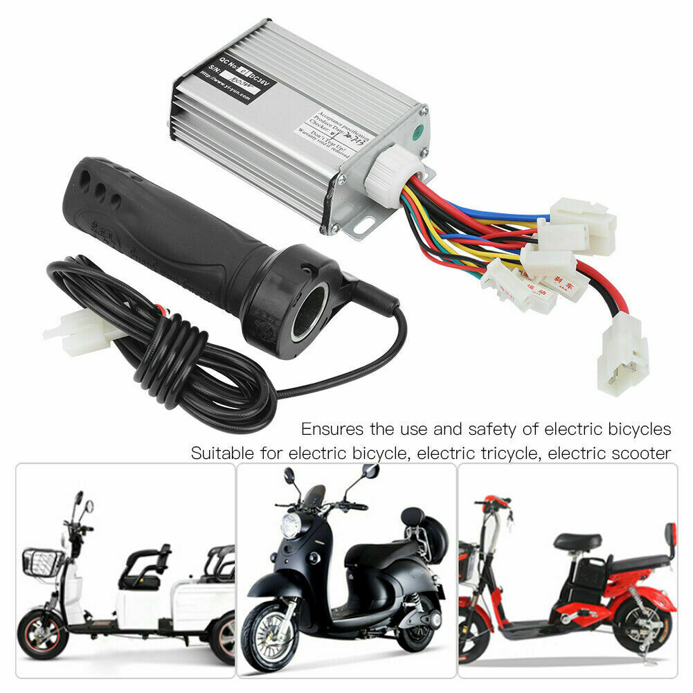 36v 1000W Brushed Controller Throttle Grip Set For E-Bike Electric Bike Scooter