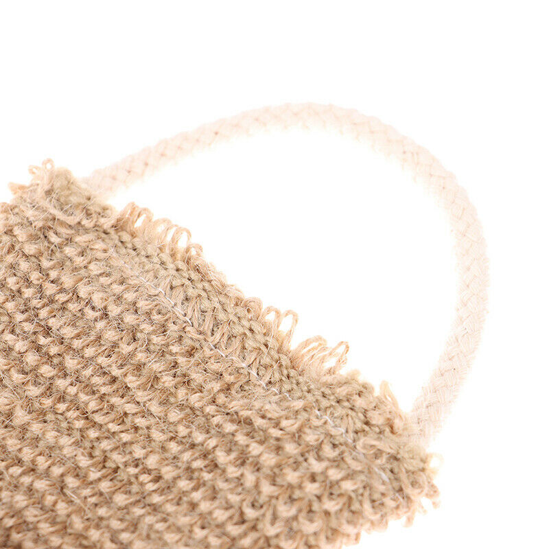 1Pcs Burlap Bath Towel Shower Back Body Exfoliating Belt Scrubber Strap C.l8