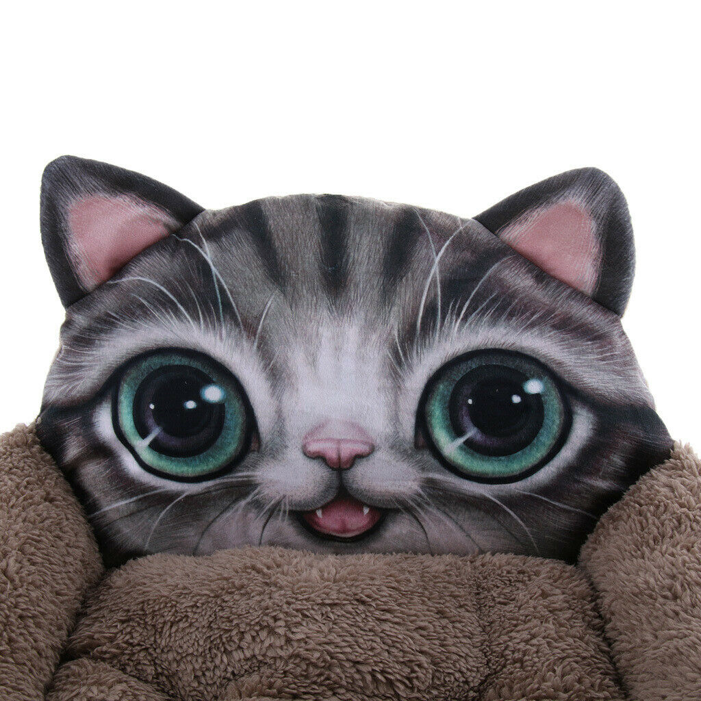 New three-dimensional Pet Dog Cat Cotton Mat Kennel  Coffee Cat S