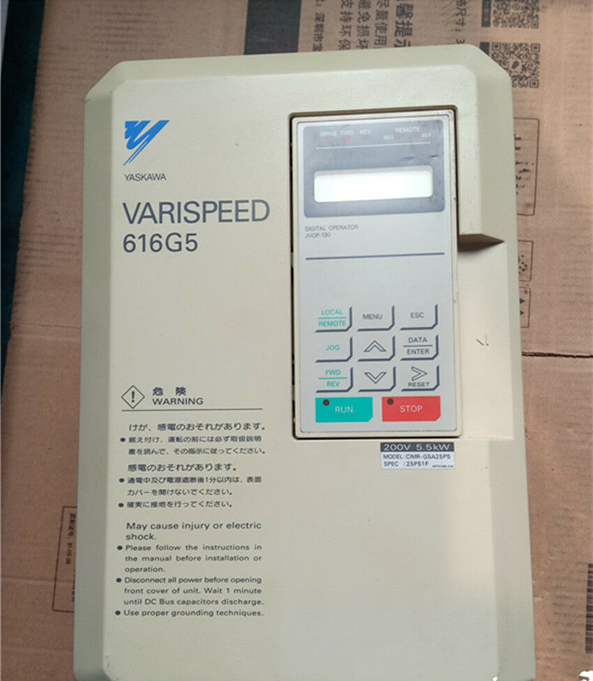 1PC YSAKAWA 616G5 inverter CIMR-G5A25P5 220V 5.5KW for industry use