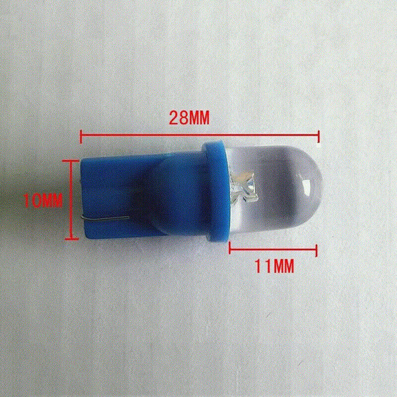 10x Blue T10 501 W5W 3W Car Dashboard Dash Panel Gauge Light Bulbs