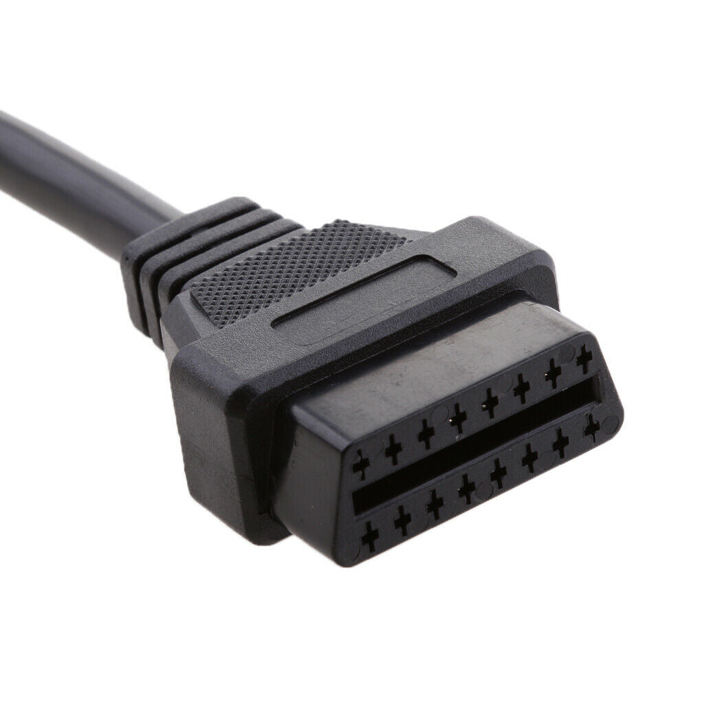 9 Pin J1939 to 16 Pin OBD2 Female Interface Diagnostic Cable Adapter 30cm/11.8