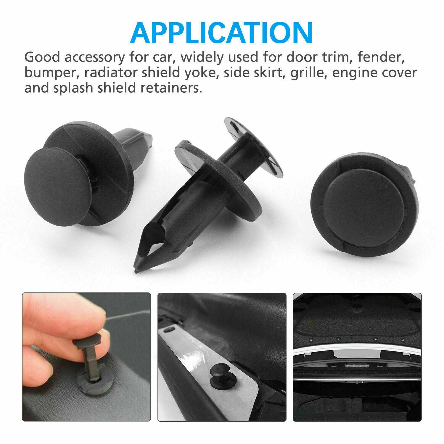 40Pcs/Bag Car Push Retainer Pin Body Bumper Rivet Trim Moulding Clip Accessories