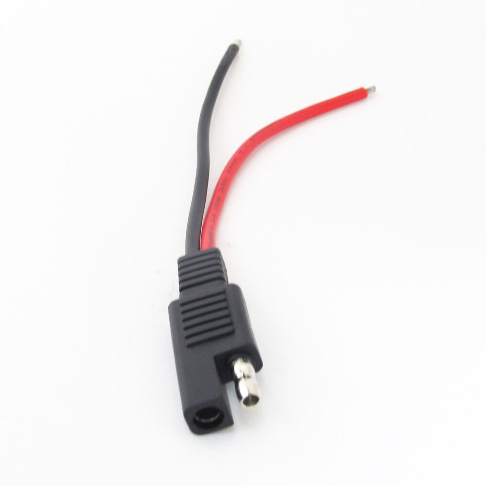 5pcs Red + Black 15cm/0.15M SAE DC Power Automotive DIY Cable 14AWG Wire