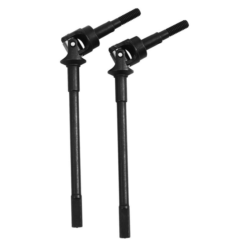 2X(1/10 RC Cler Metal Steel Front Rear Axle CVD Drive Shafts For Axial SCX1M3U5)