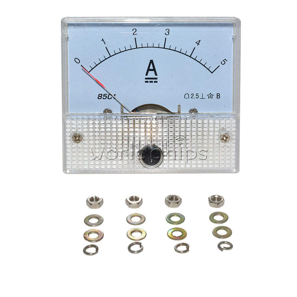 Analog AMP Current Panel Meter DC 0~5A Ammeter 85C1 Brand New