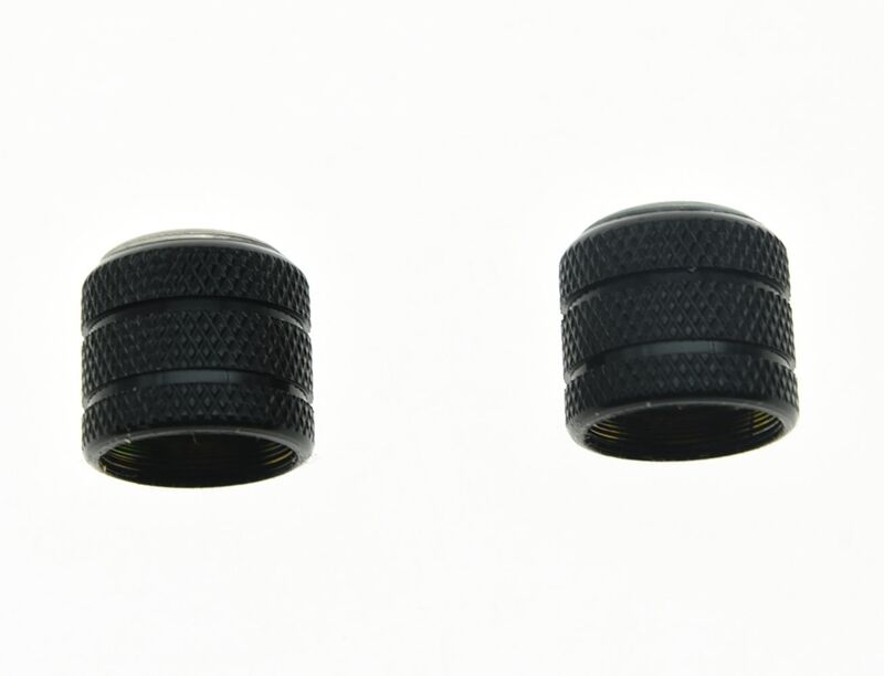 2x Black Push on Fit Tele Telecaster Abalone Top Guitar Dome Knobs or Bass Knob