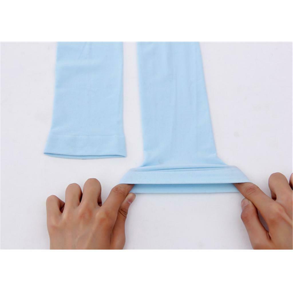 2 Pairs Outdoor Sunscreen Glove Anti UV Sun Protection Cooling Arm Sleeves