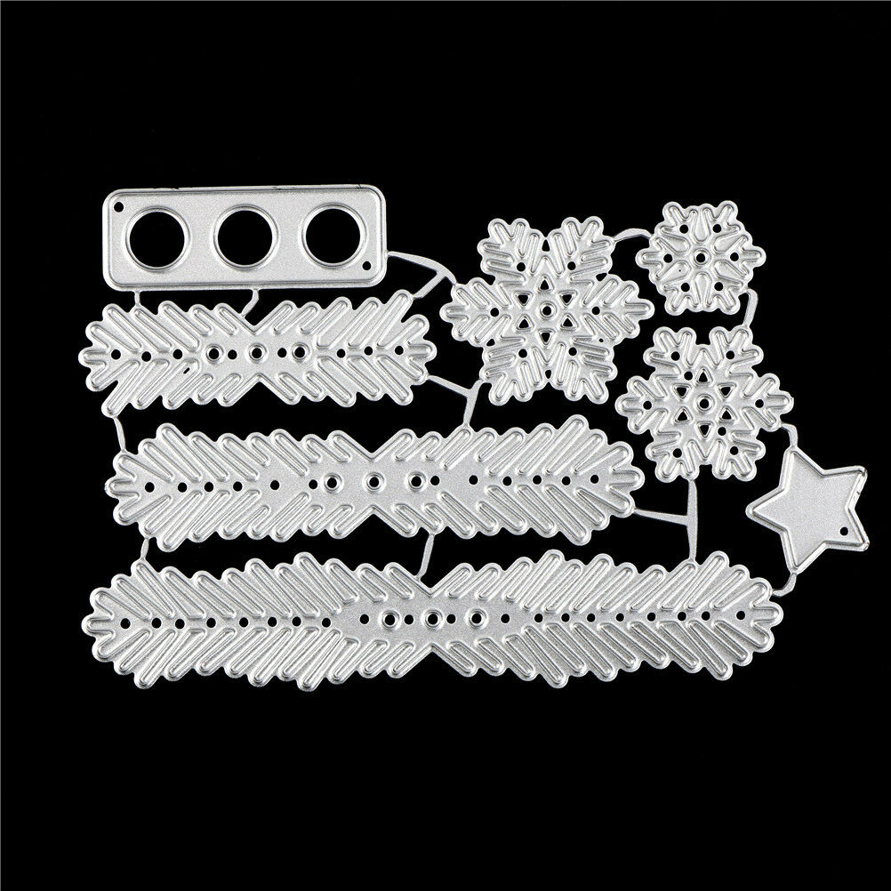 Metal Christmas Tree Wreath Cutting Dies Stencil Scrapbook DIY Paper Craf.l8