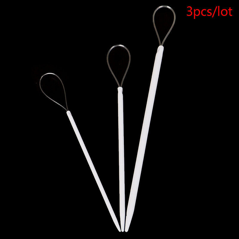 3pcs Nylon Wire Knitting Yarn Sewing Big Eye Needles Apparel Craft Wool K.l8