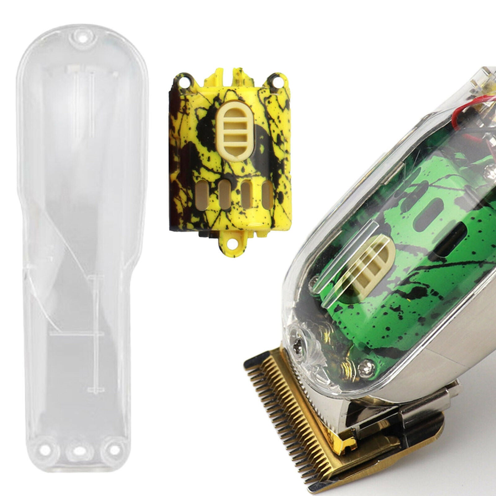 Cover Housing Case Parts for 8148 8504 Electric Clippers Switch Yellow clear