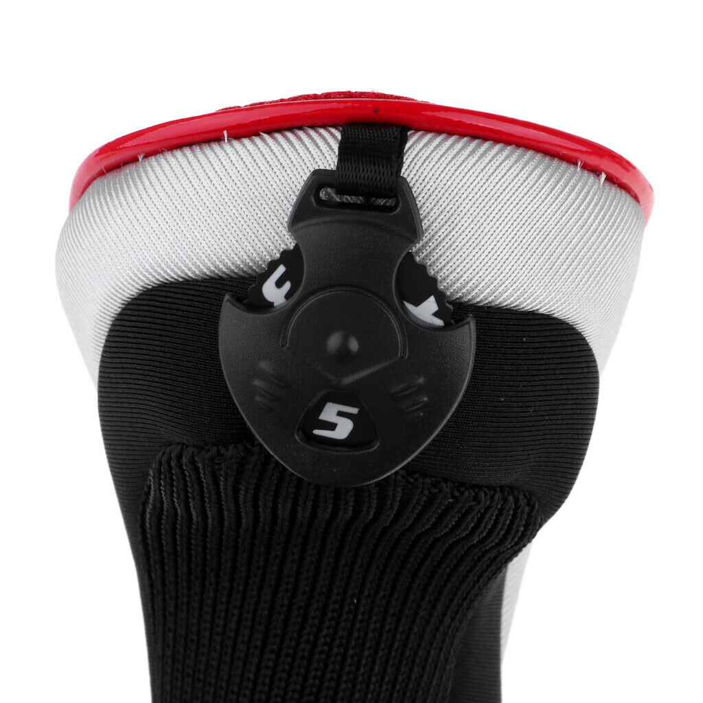 Premium Golf Head Covers Woods UT Headcover Protector Guard Accessories Red