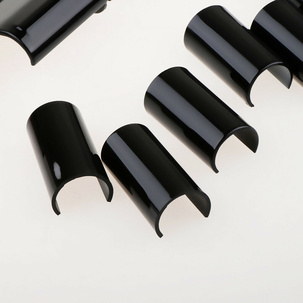 8 Pcs Black Door ABS Spare Tire Door Hinge Trim Cover for Many Cars