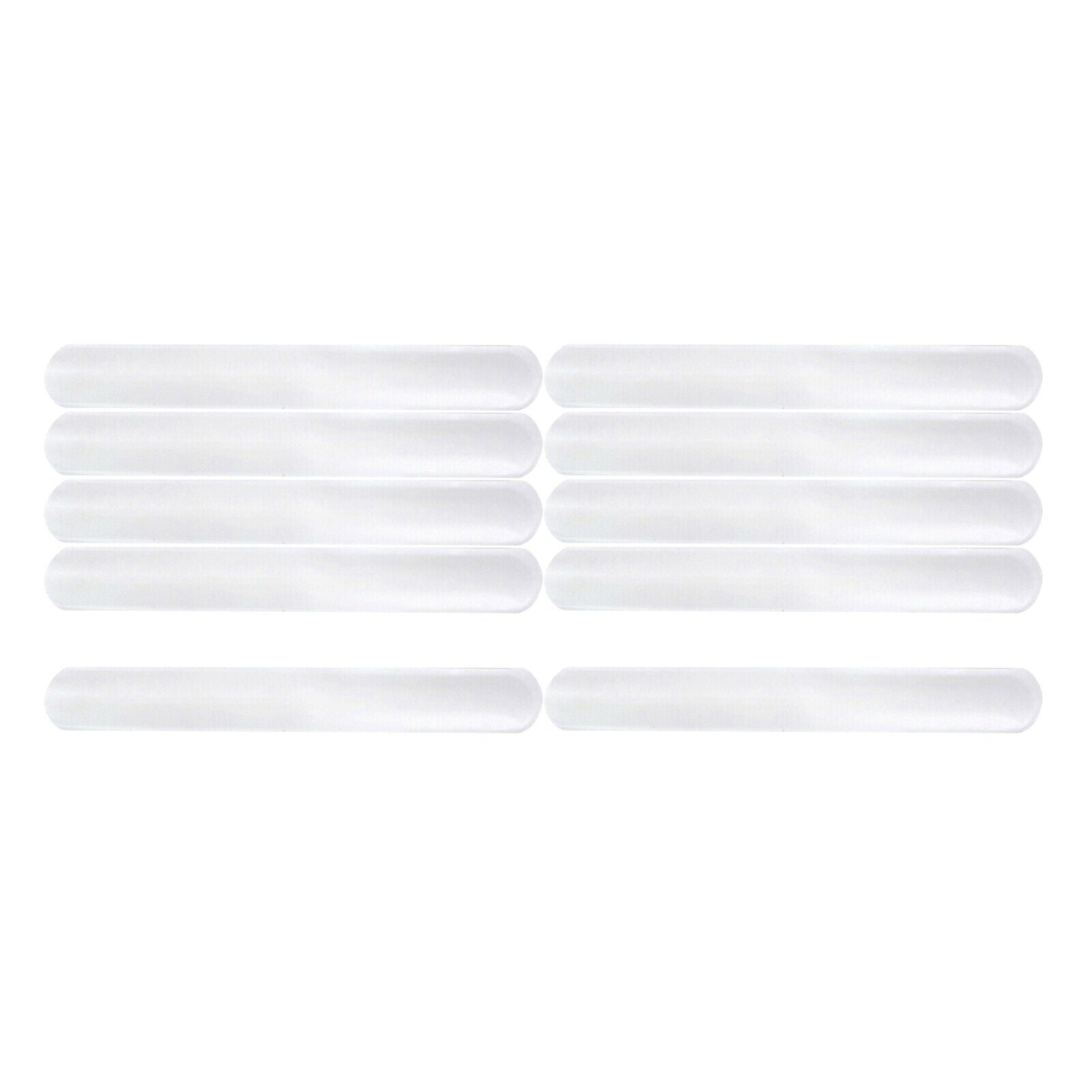 Slap Bracelets 10 Pack White Slap Bracelet Band Soft and Safe for Kids