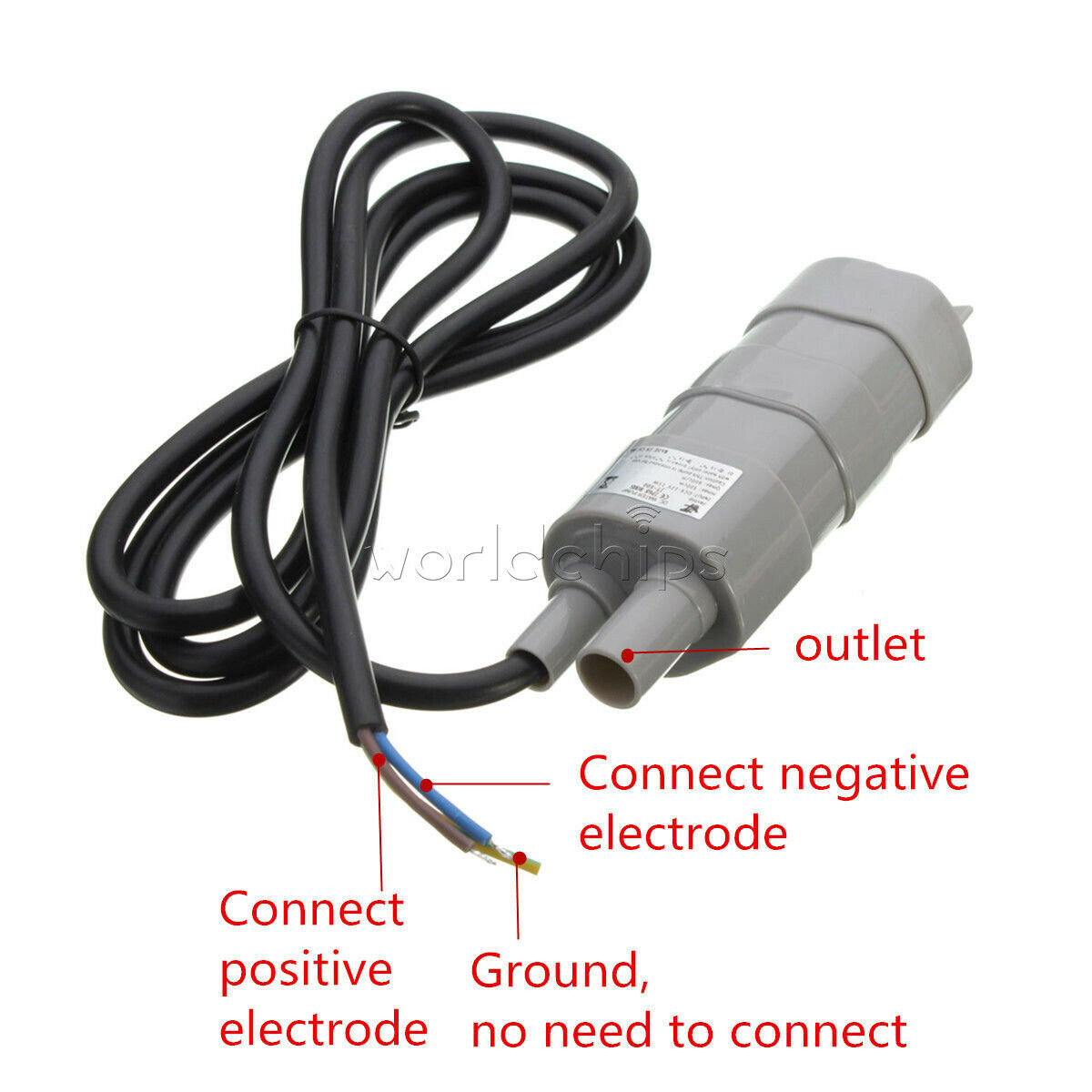DC12V 1.2A Micro Submersible Motor Water Pump 5M 14L/Min 600L/H 6-15V Fish Pond