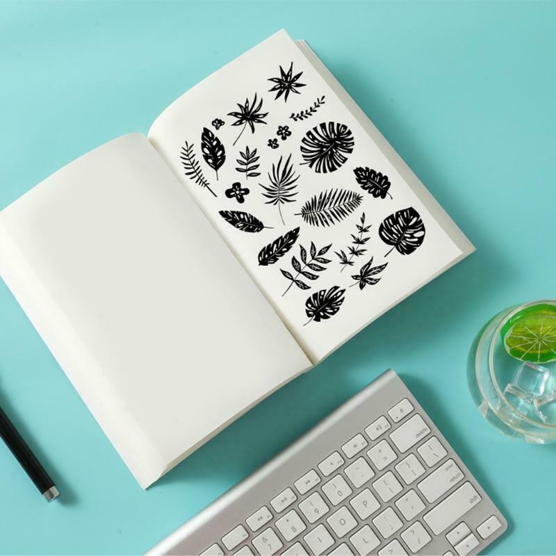 Tropical Leaves Silicone Clear Seal Stamp DIY Scrapbooking Embossing Photo Album