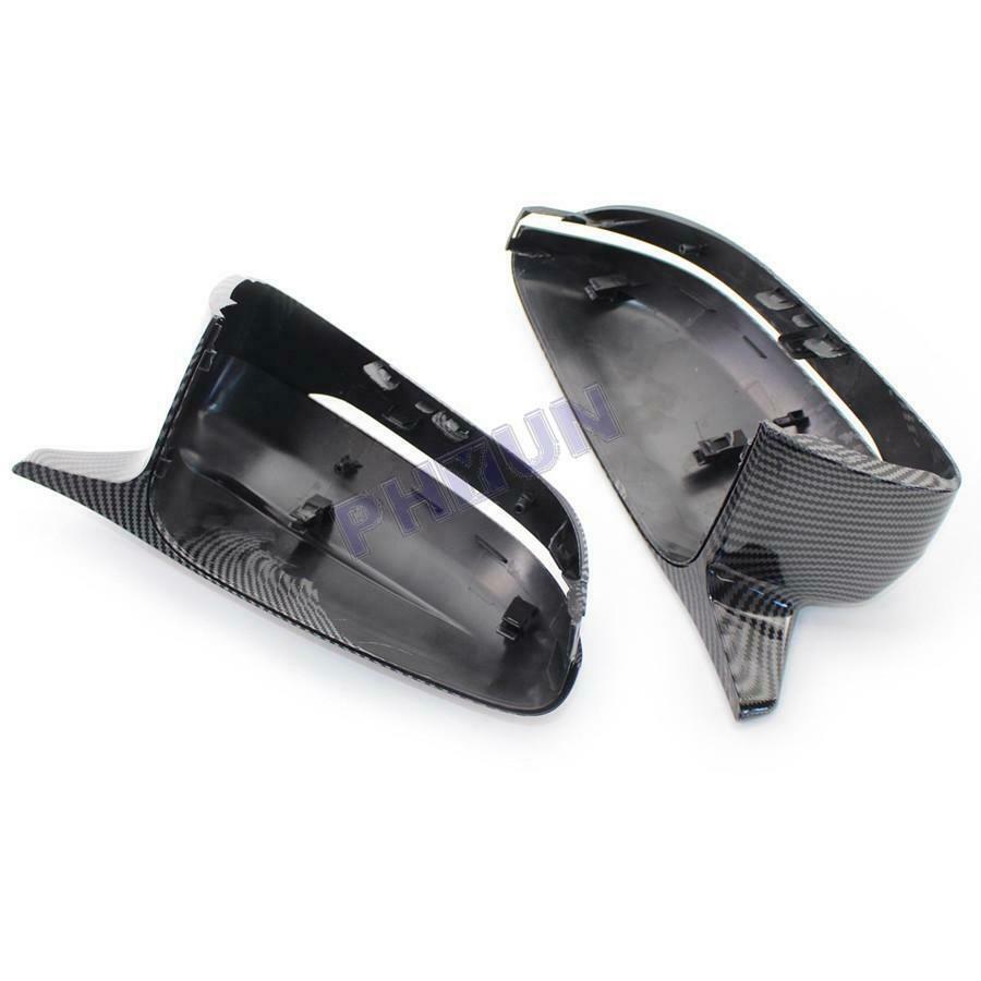 For BMW 3 5 7 Series G20/G28 G30/G38 G11/G12 Side Mirror Cover Carbon Fiber Look