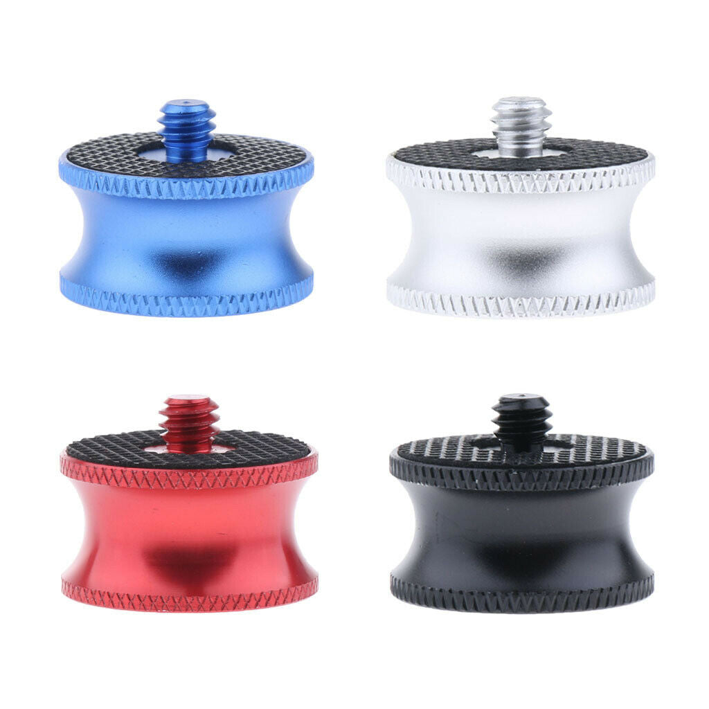 4 Piece 1/4 Male to 3/8 Female Screw Adapter Plate Converter for Camera Tripod