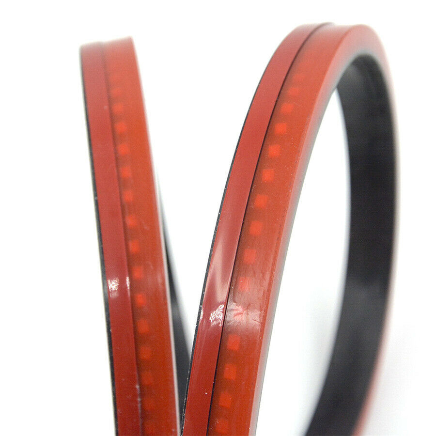 100cm 39.4" Rear Brake Signal Reverse Parking LED Light Strip Bar Waterproof Red