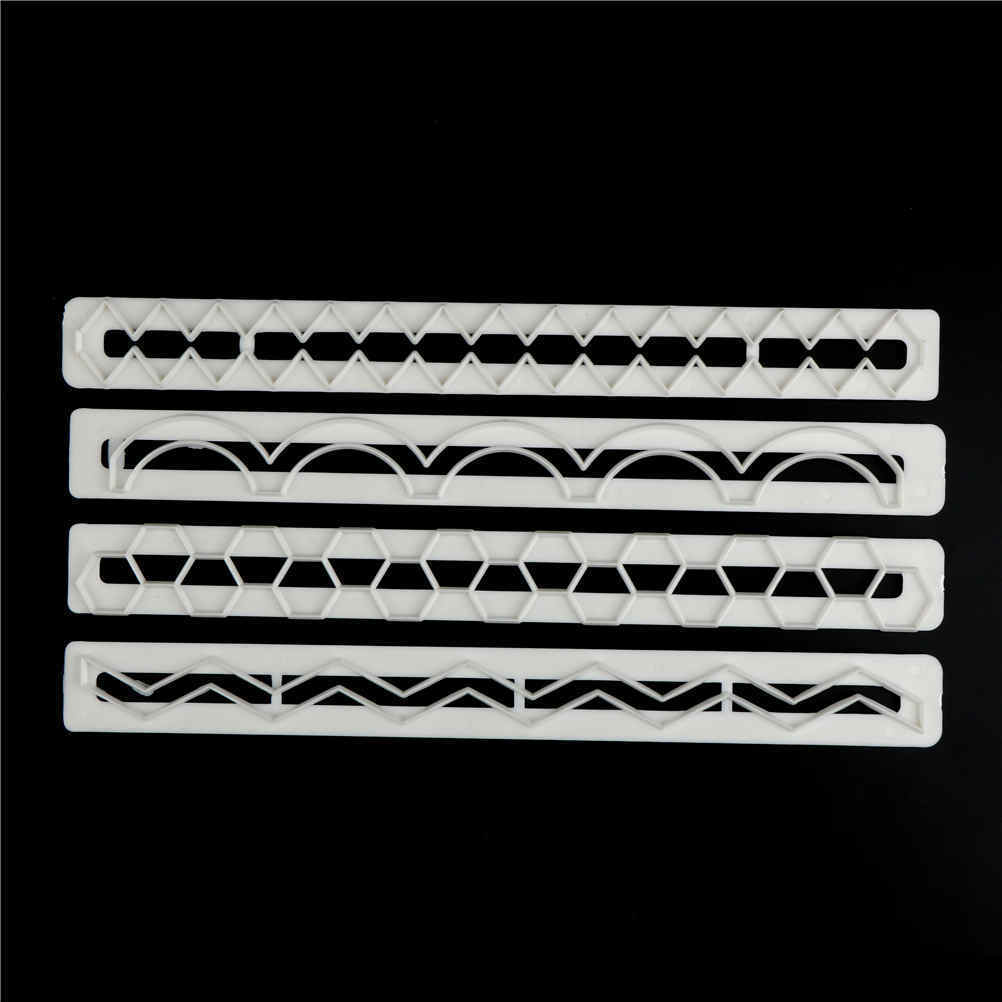 4X Geometry plastic fondant cookies cutter cake decorating tools fondant m.l8