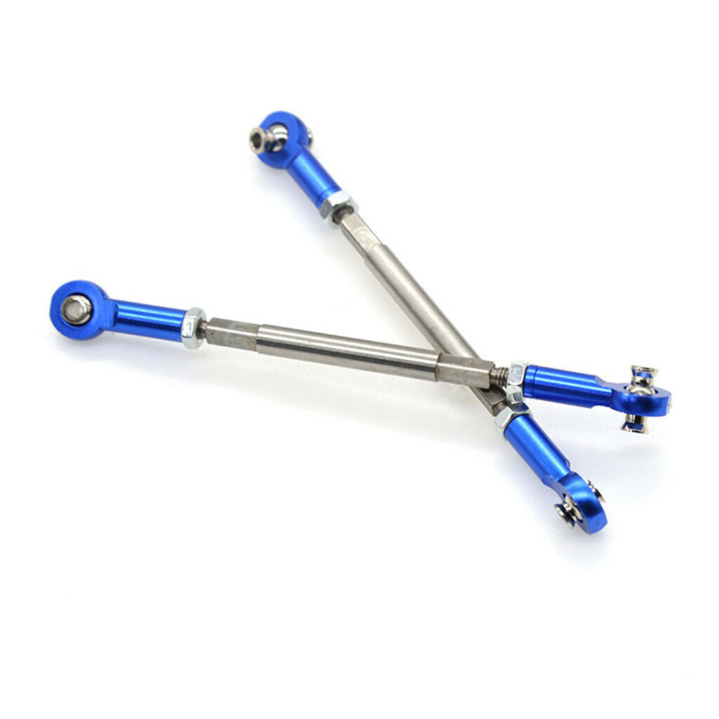 2x 1:7 Stainless Steel Front Steering Rod for Unlimited Desert Racer UDR RC