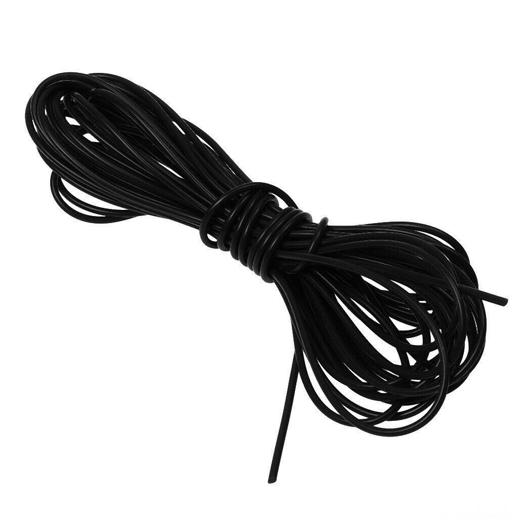 2x High Quality Silicone Rig Tube Sleeve Anti- Rig Tubing for Carp Fishing Black
