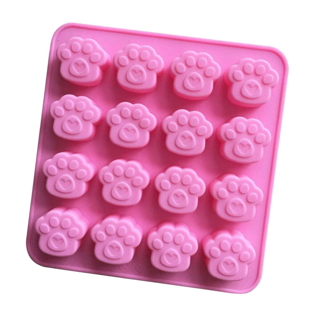 16 Holes Silicone Mold Cake Decor Fondant Chocolate Mould Bakeware -Cat Claw