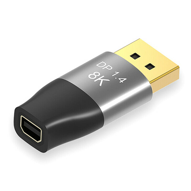 8K 60Hz Mini DP to DP Adapter 4K 144Hz DisplayPort Converter for Computer_AU