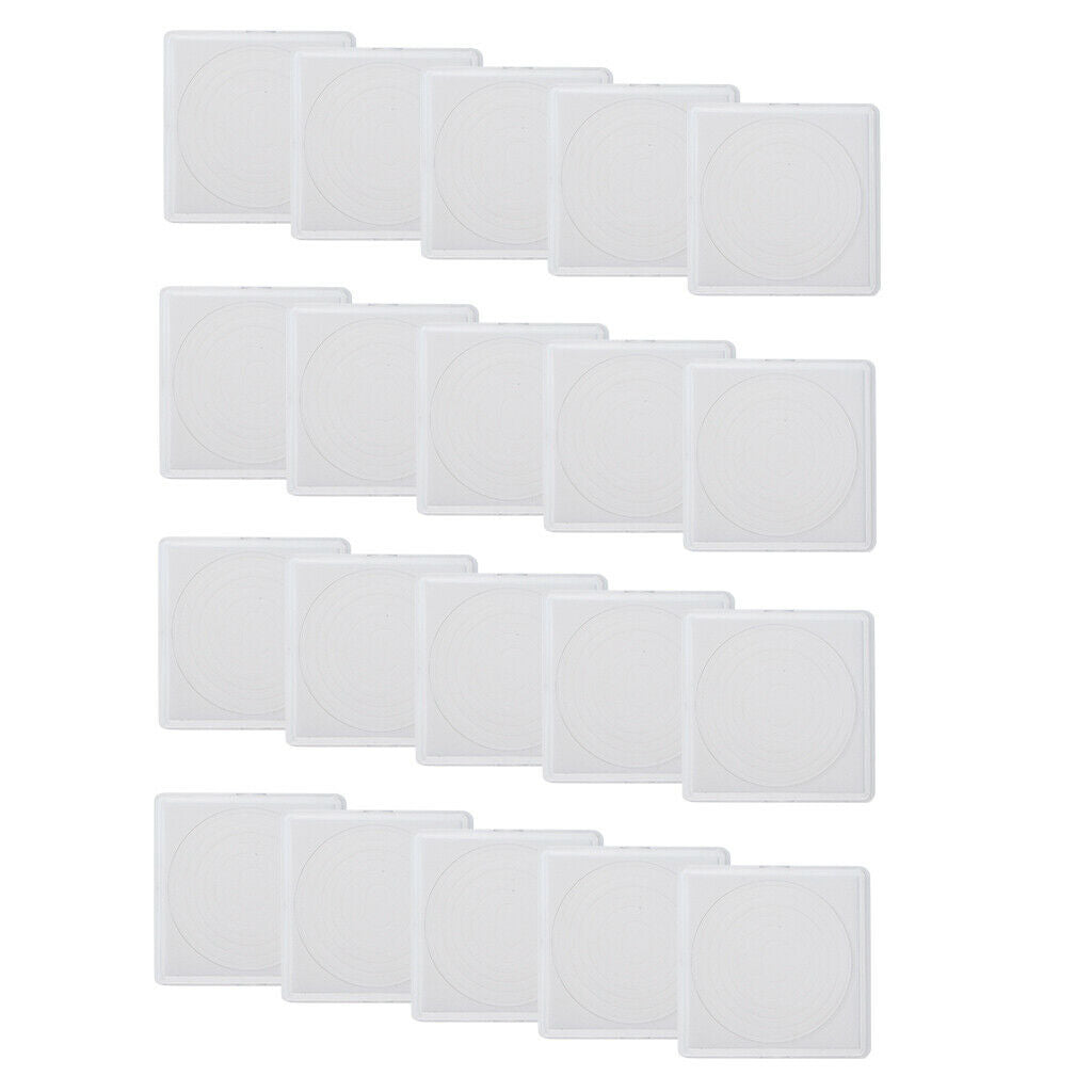 40x Transparent Coin Display Holder Container 38mm/33mm/28mm/23mm/18mm