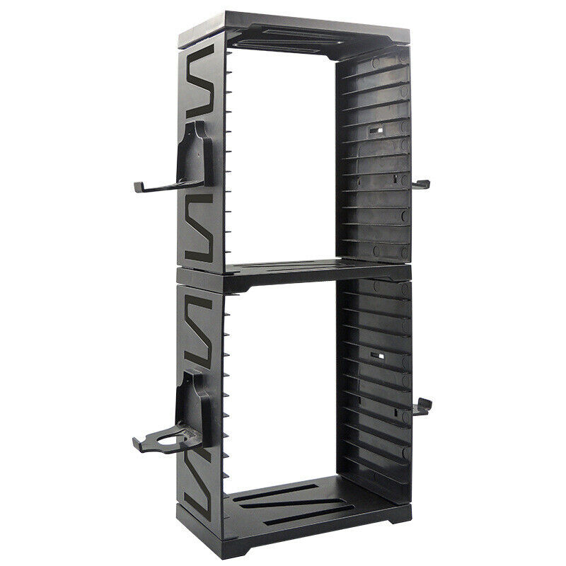 Game CD Disk Storage Holder Multifunctional Tower Stand fit for PS5/PS4 Xbox One