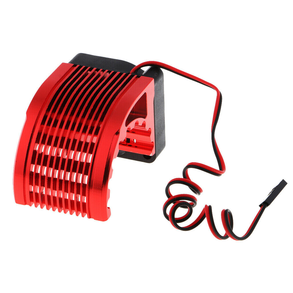 42mm Aluminum Universal Heat Sink w/ Cooling Fan for 1:8 RC Car Motor