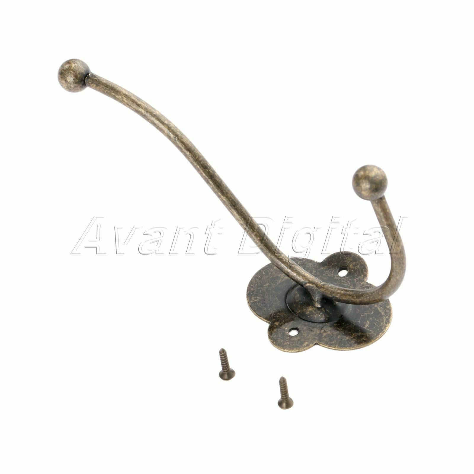 Metal Wall Hook Coat Hat Clothes Towel Holder Retro Bathroom Kitchen Door Hanger