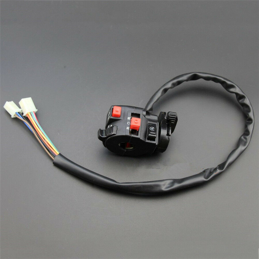 7/8" Motorcycle ATV Handlebar Start Stop Headlight Hi/Low Throttle ON-Off Switch