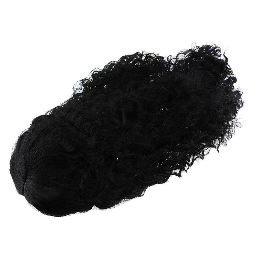Long Curly Wigs for Black Women 25.6'' Afro Wig High Density Natural Look Black